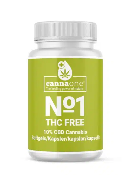 Cannaone 60 x Kapsler med CBD Olie, 10%. THC-FRI