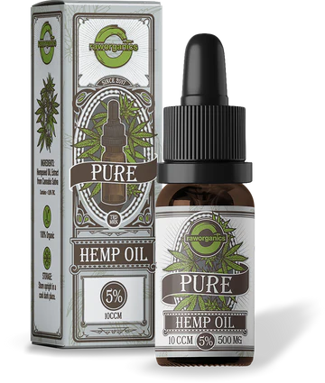 Raw Organics CBD Olie (5% / 500mg / 0.00 % THC)
